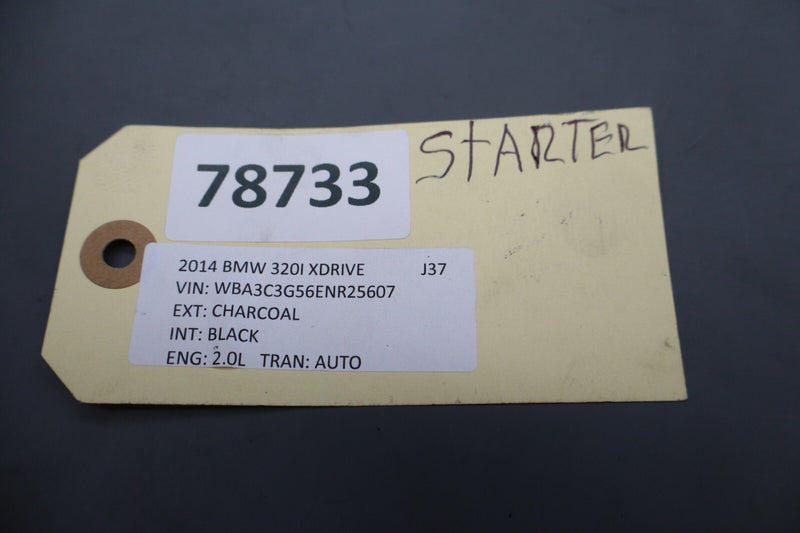 Load image into Gallery viewer, 12-18 BMW 320i 328i F30 Engine Ignition Starter Motor Unit 2013071114 Oem

