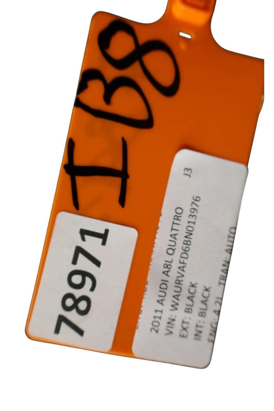 11-18 Audi S8 A8 Quattro Front Bumper Reinforcement Impact Bar Support Black Oem