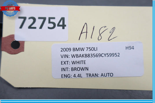 09-15 BMW 740i 740Li 750i Front Right Center Console Wood Trim Panel Cover Oem