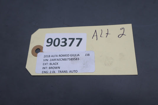 17-24 Alfa Romeo Giulia Stelvio Engine Alternator Generator 50537696 Oem
