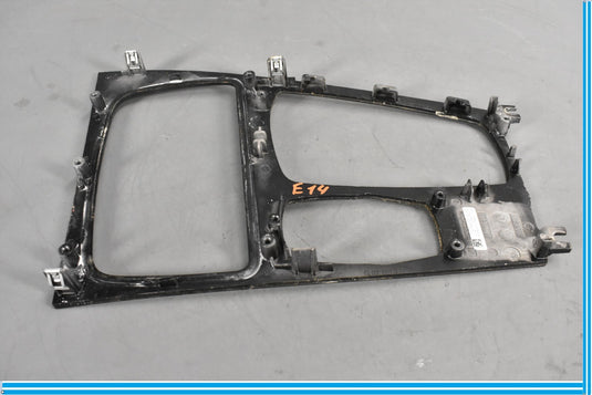 09-15 BMW 750i 750Li Front Center Bezel Console Cup Holder Dark Wood Trim Oem