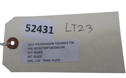 11-17 Volkswagen Touareg Rear Liftgate Back Door Lower Trim Cover Panel Oem