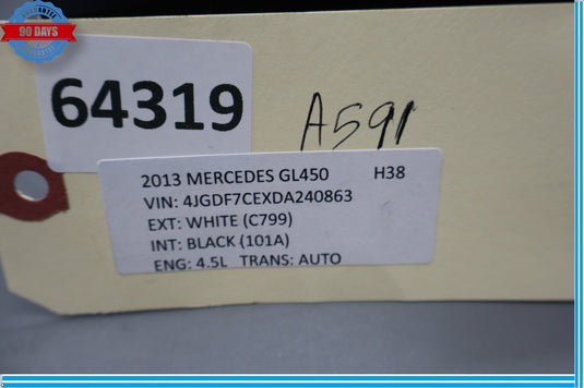 12-19 Mercedes X166 GL450 Steering Wheel Column Cover Bezel Boot Black Oem