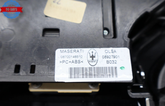 14-17 Maserati Ghibli M157 Interior Overhead Dome Light Lamp Cover Black Oem