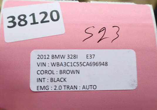 12-18 BMW 320i 328i 428i Rear Right Passenger Side Interior Door Cover Panel Oem