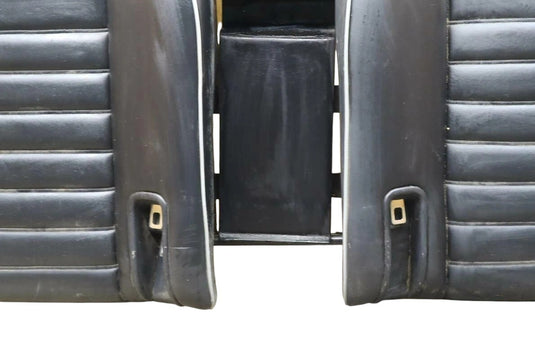 91 Bentley Turbo R Rear Left & Right Black Leather Seat Cushion Assembly Oem