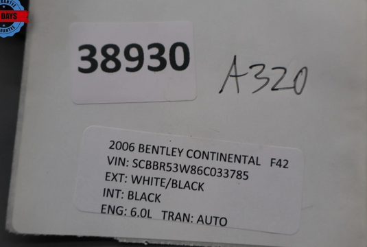 03-12 Bentley Continental Rear Right Side Door Lock Soft Actuator Motor Oem