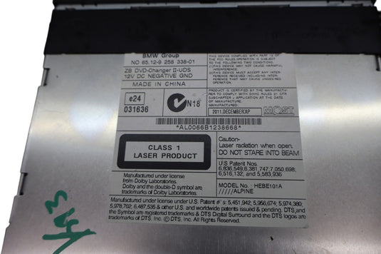 12-18 BMW 750i 750Li DVD Audio Player Rear Entertainment NBT RSE Unit Oem