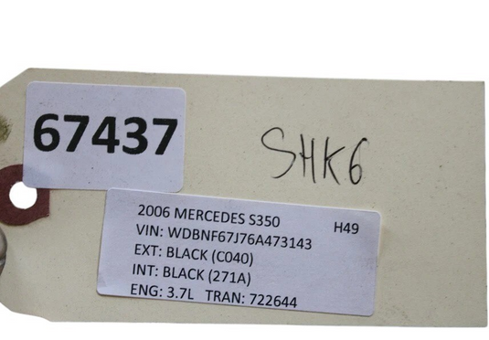 00-06 Mercedes S350 S500 S600 Front Left Shock Absorber Strut Airmatic Black Oem