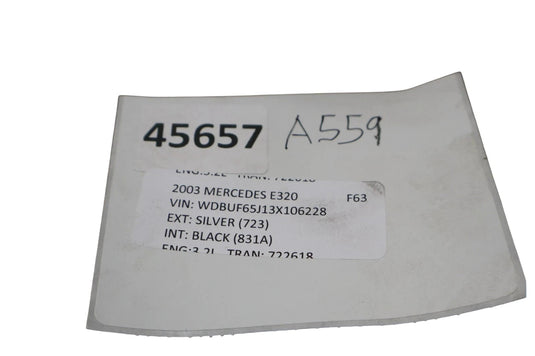 03-09 Mercedes E320 E500 Front Right Passenger Side Door Lock Latch Actuator Oem
