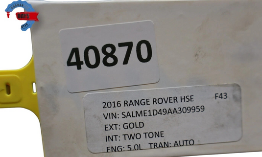 10-12 Land Rover Range Rover HSE Front Bumper Shell Cover Panel Assembly OEM