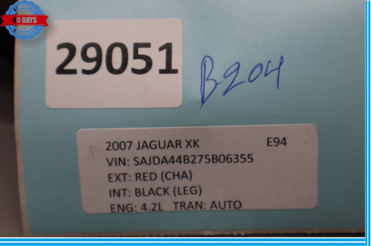 07-09 Jaguar XK X150 Fuel System Hose Tube Line Pipe Oem