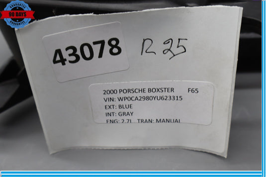 97-02 Porsche Boxster Front Left Driver Side Door Subwoofer Speaker Oem