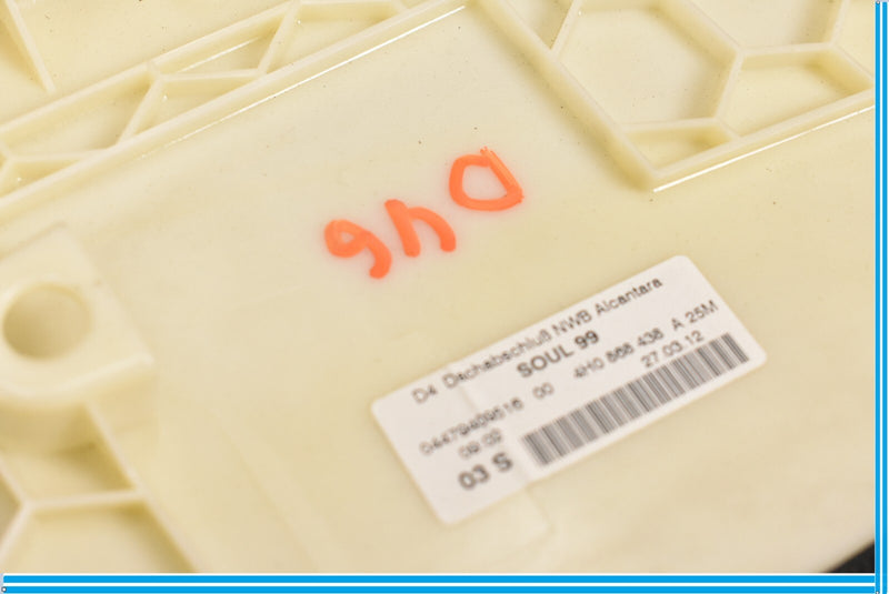 Load image into Gallery viewer, 11-18 Audi A8 S8 Quattro  Roof Headliner Rear Header Trim Cover Oem
