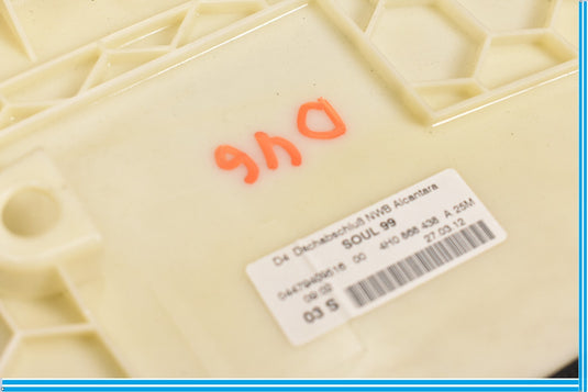 11-18 Audi A8 S8 Quattro  Roof Headliner Rear Header Trim Cover Oem