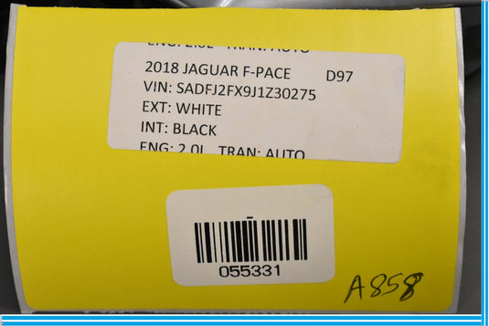 18-20 Jaguar E-Pace Front Right Passenger Side Door Interior Inner Handle Oem