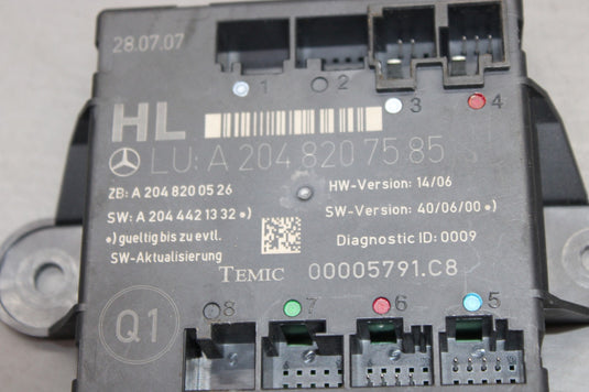 08-18 Mercedes C300 CLS550 GLK350 Rear Left Side Door Control Module Oem