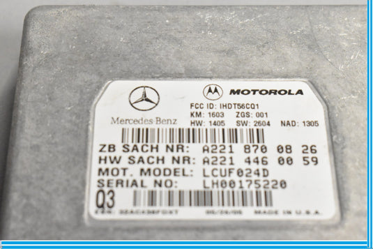 06-11 Mercedes CLS550 S550 CLS55 AMG W219 Voice Communication Control Module Oem