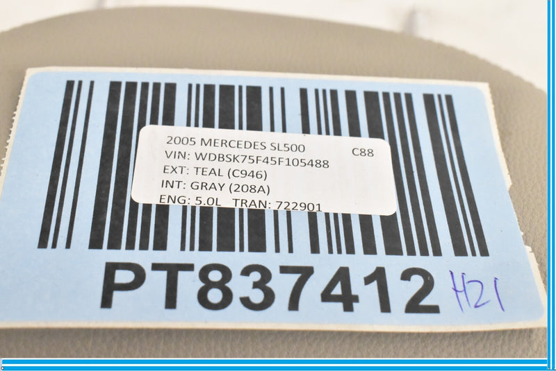 Load image into Gallery viewer, 03-05 Mercedes SL500 SL600 R230 Front Right Seat Headrest Head Rest Oem
