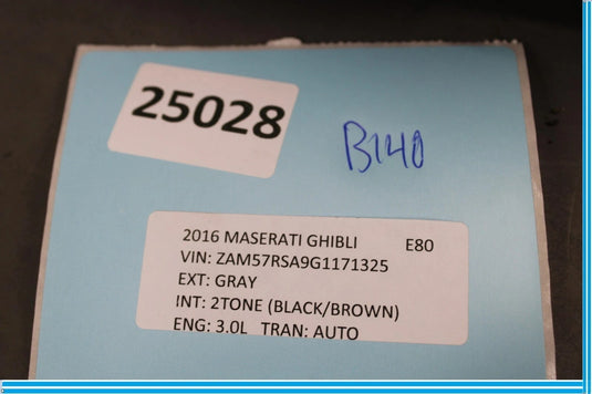 14-24 Maserati Ghibli M157 Center Console Storage Tray Compartment 670011129 OEM