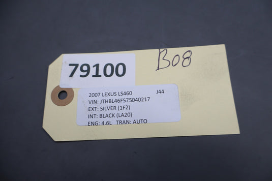 07-09 Lexus LS460 LS460L Right Side Radiator Core Support Seal 53291-50050 Oem