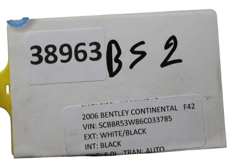 Load image into Gallery viewer, 06-12 Bentley Continental Rear Side Top Upper Seat Cushion Assembly Black OEM
