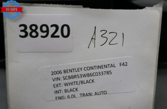 03-13 Bentley Continental GT GTC Instrument Cluster Speedometer Bezel Trim Oem