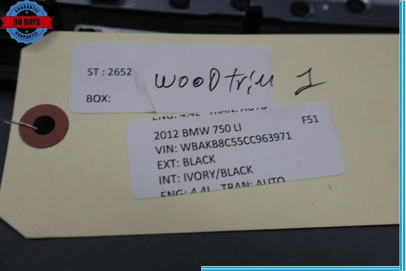 Load image into Gallery viewer, 09-15 BMW 750Li F01 F02  Rear Right Interior Door Panel Bezel Molding Oem
