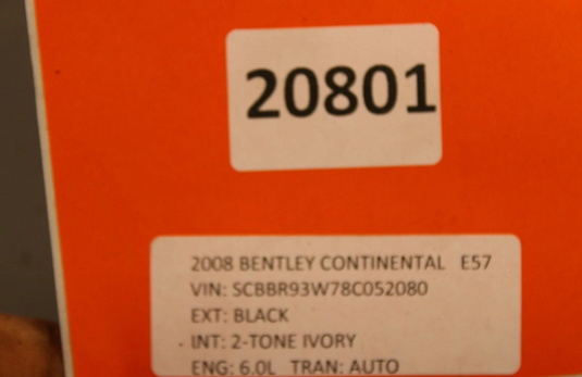 03-12 Bentley Continental Coolant Reservoir Overflow Expansion Tank Black Oem