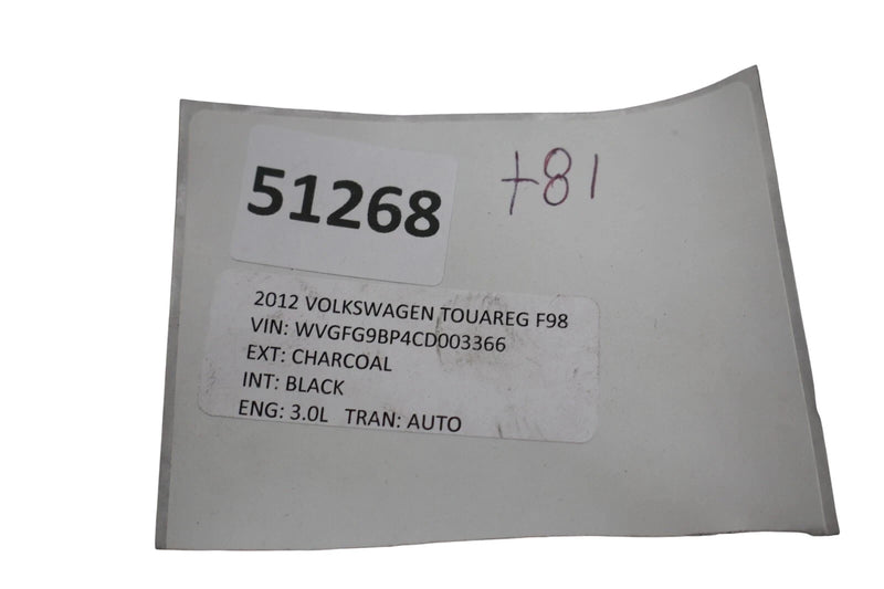 Load image into Gallery viewer, 11-17 Volkswagen Touareg Front Left Driver Side Seat Frame Trim 7P6881313 OEM
