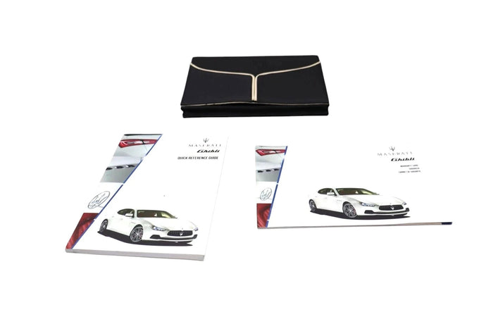 14-17 Maserati Ghibli Owner Owner's Operator User Manual Guide Set Oem