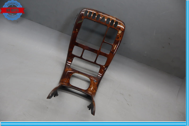 Load image into Gallery viewer, 00-02 Mercedes W215 CL55 AMG Center Console Radio Trim Panel Bezel Wood Oem
