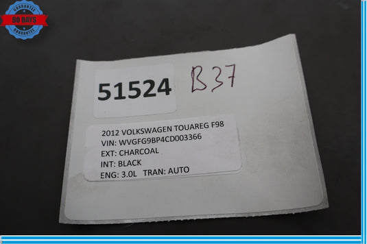 11-17 Volkswagen Touareg Front Right Seat Occupant Detection Module Oem