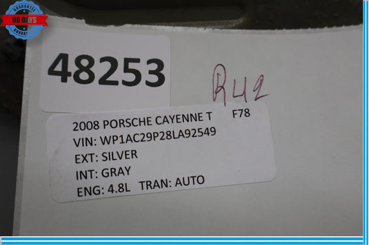 03-10 Porsche Cayenne Front Right Passenger Side Hood Bonnet Hinge Bracket Oem