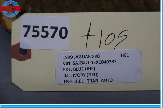 97-06 Jaguar X100 XK8 XKR Convertible Rear Right Side Quarter Trim Cover Oem
