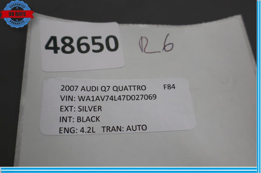 07-15 Audi Q7 4L Panoramic Sun Roof Sunroof Window Glass Regulator Motor Oem