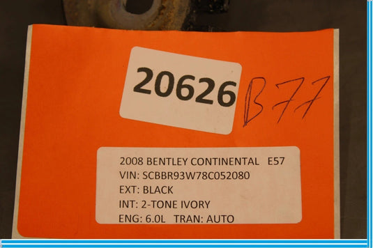 03-12 Bentley Continental Flying Spur GT GTC Left Driver Side Hood Hinge Oem