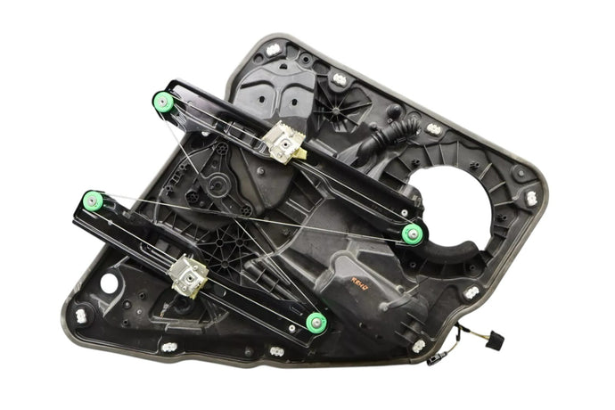 11-17 Volkswagen VW Touareg Rear Right Side Door Window Regulator & Panel Oem