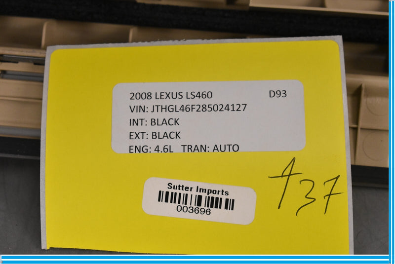 Load image into Gallery viewer, 07-12 Lexus LS460 Rear Left Driver Side Door Sill Scuff Plate Cover Oem

