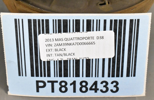 13-21 Maserati Quattroporte Rear Left Side Spindle Knuckle Hub 980139918 OEM