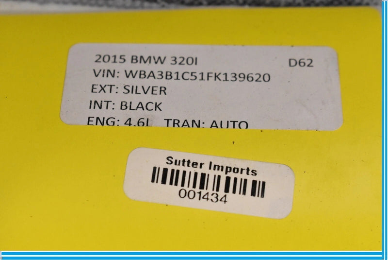 Load image into Gallery viewer, 12-18 BMW 328i 320i Front Right Side Lower Bottom Seat Cushion 52107308721 Oem
