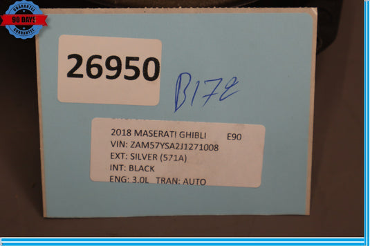 14-20 Maserati Ghibli Front Right Passenger Side Door Woofer Speaker Oem