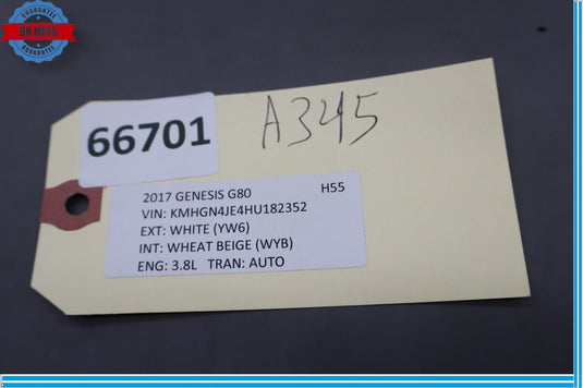 2017 Genesis G80 Engine Key Start Switch Insert Oem