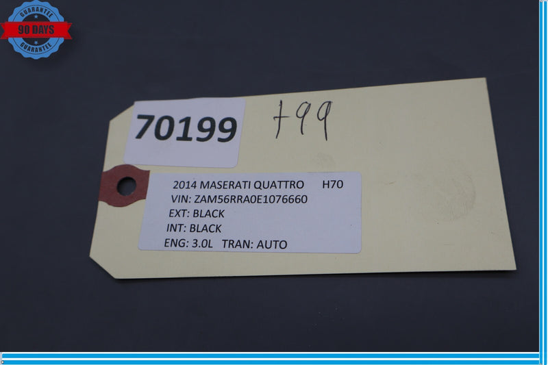 Load image into Gallery viewer, 14-21 Maserati Quattroporte Rear Right Suede C Pillar Cover Trim Black Oem
