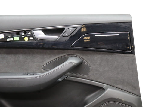 11-18 Audi A8L A8L Quattro Rear Left Driver Side Interior Door Panel Trim Oem