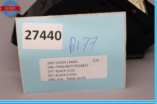 07-12 Lexus LS460 LS460L Electronic Parking Brake Control Switch W/ Trim Oem