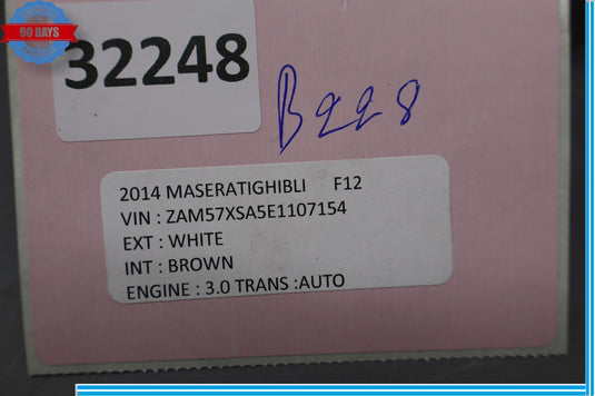14-20 Maserati Ghibli Headlight Height Suspension Level Sensor Oem