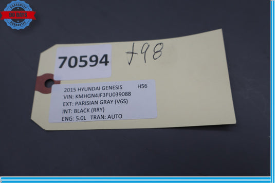 15-17 Hyundai Genesis G80 Front Right Passenger Side A Pillar Trim Cover Oem