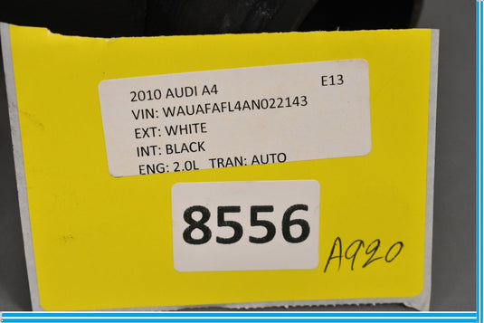 09-16 Audi A4 Intercooler Pressure Hose Tube Pipe Oem