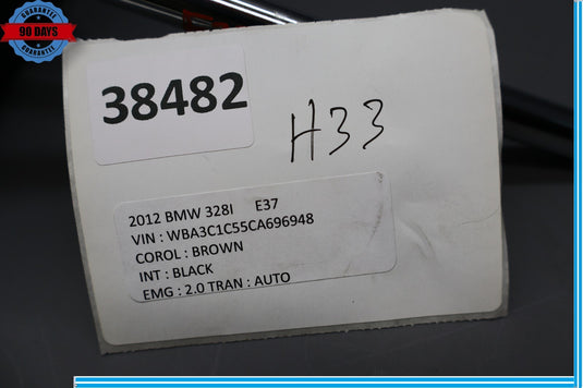 12-18 BMW 320i 328i 420i 428i F30 Front Left/Right Side Headrest Black Oem